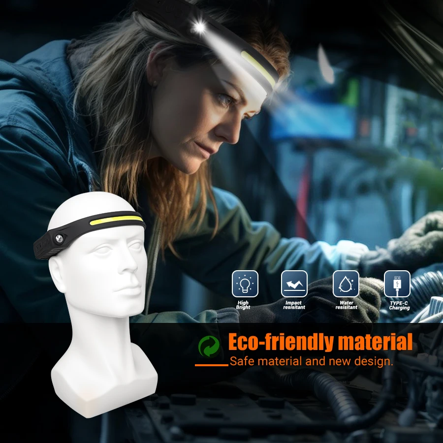 Rechargeable Headlight Motion  - Running Headlamp ulasan dan harga