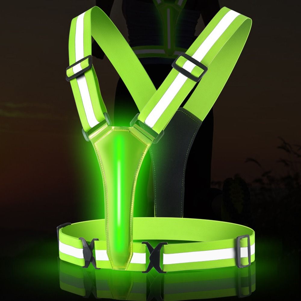 USB Rechargeable LED Reflectiv - Running Visibility Gear ulasan dan harga