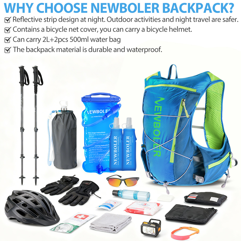 NEWBOLER Running Hydrating Ves - Hydration Vest ulasan dan harga