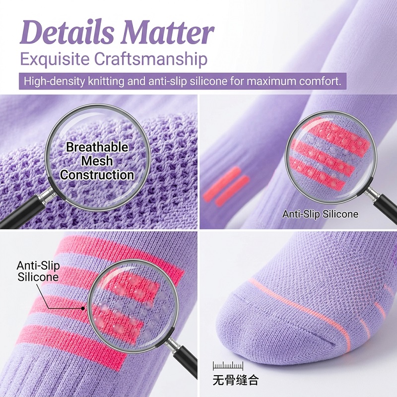 1/6 Pairs Women's Summer Fitne - Sports Socks ulasan dan harga