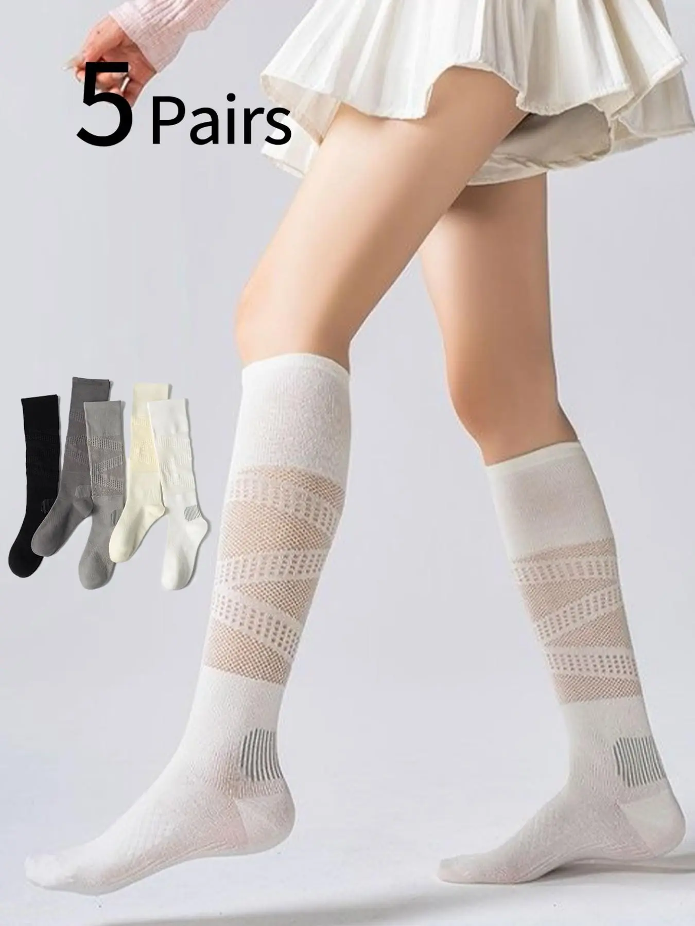 5 Pairs Women's Sports Socks,  - Sports Socks ulasan dan harga