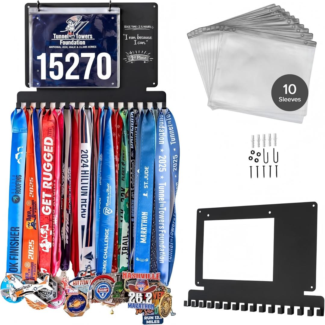 Running Medal Hanger Display,  - Race Bib ulasan dan harga