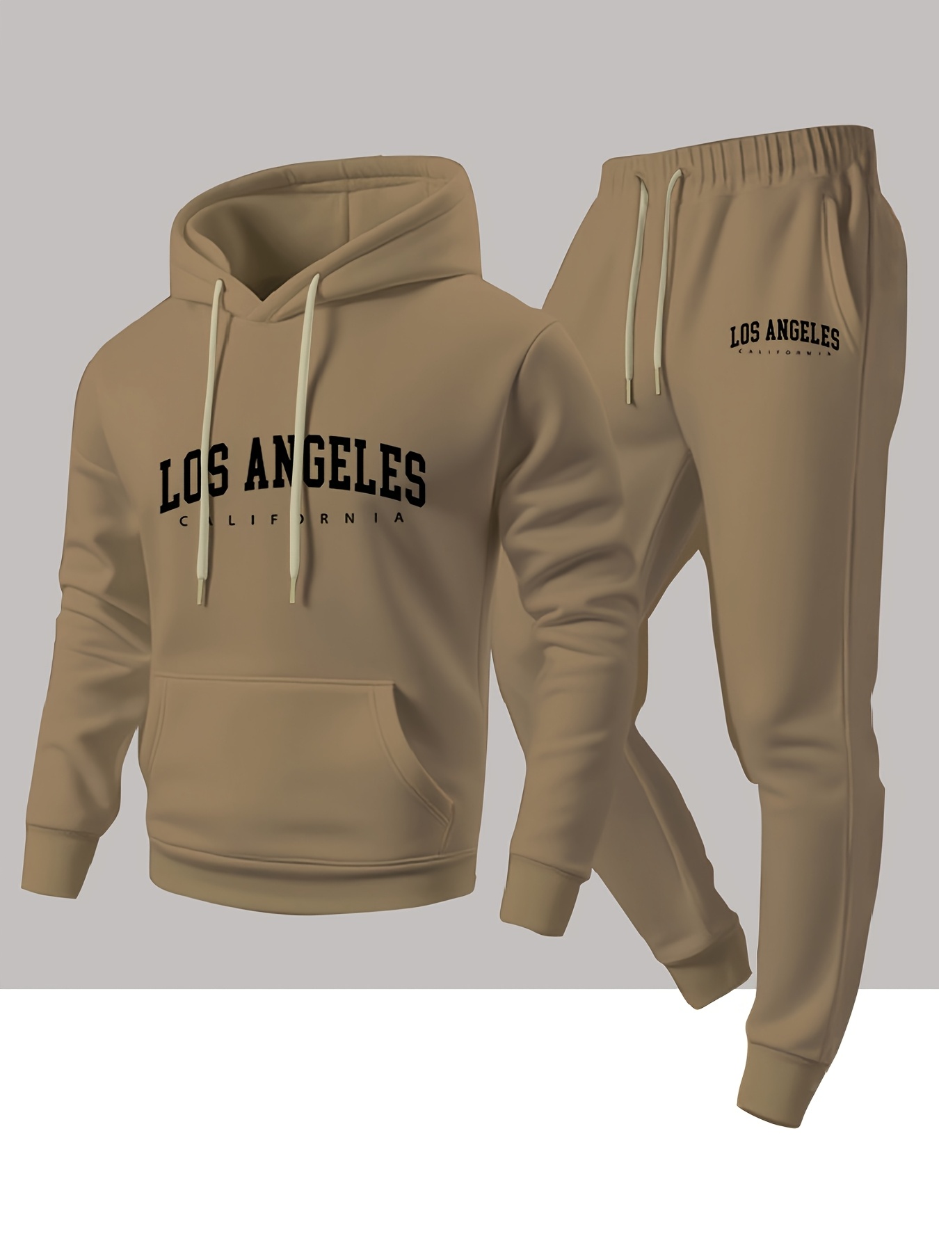 Men 2 Piece Tracksuit Los Ange - Joggers Pants ulasan dan harga