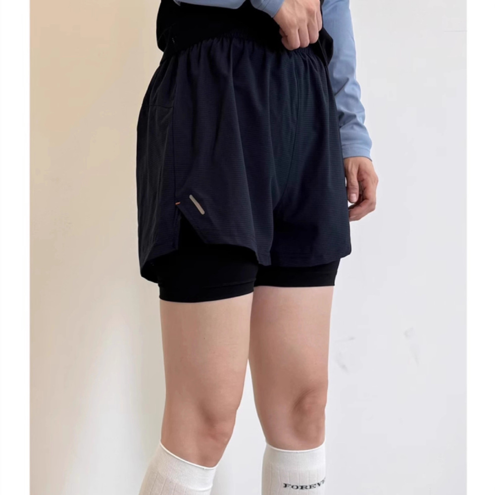 Women 2 In 1 Fitness Shorts Hi - Running Gear Junior ulasan dan harga